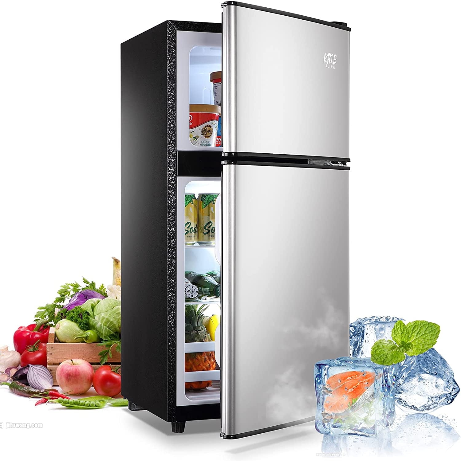 TCL 260L Double Door Refrigerator